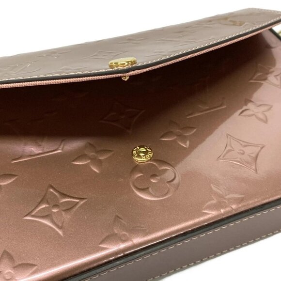 Auth LOUIS VUITTON Pochette Felice M69793 Rose Pearl Monogram Vernis - FH5210 - Picture 13 of 14